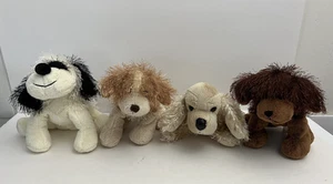 Ganz Webkinz Plush Dogs Puppy Shaggy Lot of 4 Stuffed Animal Toys Cocker Spaniel - Picture 1 of 15