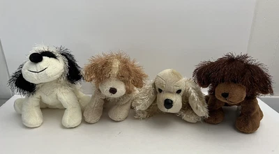 Ganz Webkinz Plush Dogs Puppy Shaggy Lot of 4 Stuffed Animal Toys Cocker Spaniel - Image 1 of 4