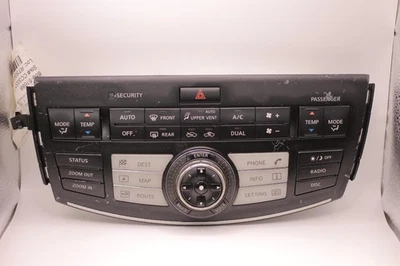 Genuine Infiniti 28395EH100 Temperature & Navigation Control Panel Fits 2007 M35 - Image 1 of 4