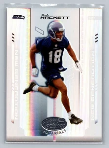 2004 Leaf Certified Materials #165 D.J. Hackett Mirror White #/150 Rookie - Picture 1 of 2