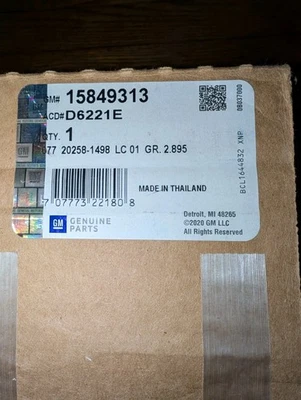 GENUINE GM ACDELCO 15849313 D6221E TURN SWICH WIPER DIMMER SWITCH LEVER - Image 1 of 4