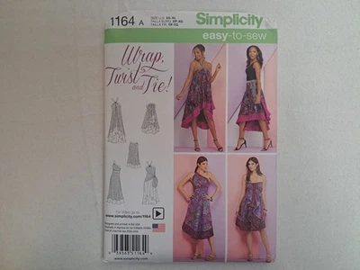 Simplicity Pattern - Misses' Double Layer Wrap Skirt (XS-XL) #1164 - Uncut - Image 1 of 4