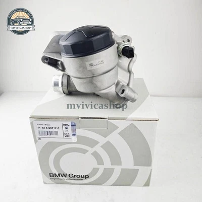 Oil Filter Housing w/ Oil Cooler Gasket 11428637812 for BMW X3 Z4 328i 335i 528i Foto 1 de 4