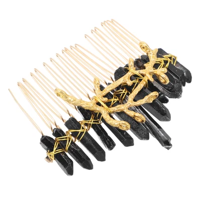  Pettinino Sposa Per Capelli Pettine Accessori Donna Di Cristallo - Immagine 1 di 4