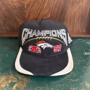 Rare Vintage Sports Specialties Denver Broncos Pro Line 1997 AFC SB Champion Hat 90s - Bild 1 von 13