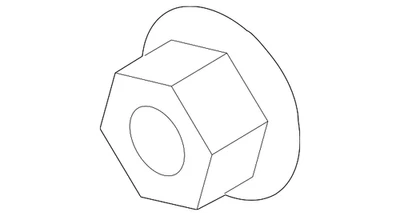 Подлинная промежуточная трубная гайка Subaru 802008270 - Изображение 1 из 4