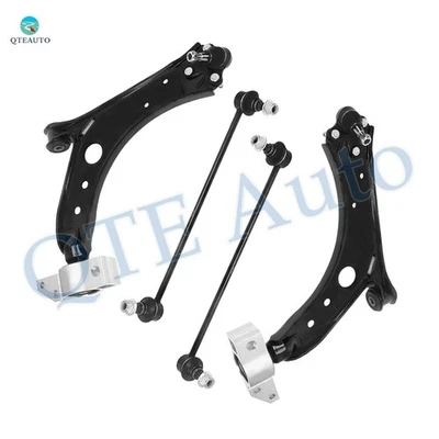 Set of 4 Front Lower Control Arm-Sway Bar Link For 2007-2009 Audi A3 Quattro - Image 1 of 4