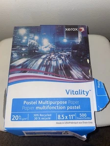 Xerox Pastel Yellow Copy Paper 8.5x11 - 500 Sheets 20lb 30% Recycled 3R11053 - Picture 1 of 3