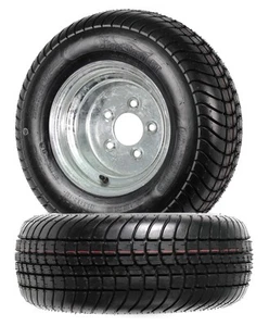2-Pack Trailer Tires On Rims 20.5X8-10 205/65-10 20.5X8.0-10 5Lug Gal LRC Wheel - Bild 1 von 9