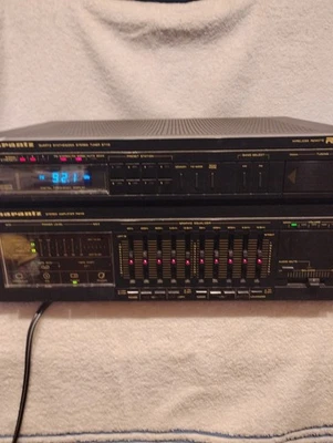 MARANTZ TUNER ST110 AND AMP PM110 1980s 5 BAND EQ PRE-OUTS  - Image 1 of 4