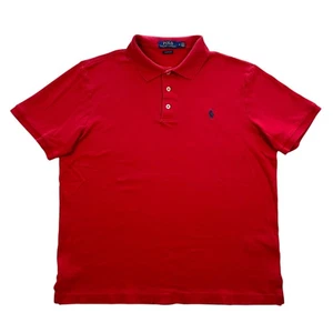 Polo Ralph Lauren rossa classica logo pony polo con bottoni uomo taglia media - Foto 1 di 8