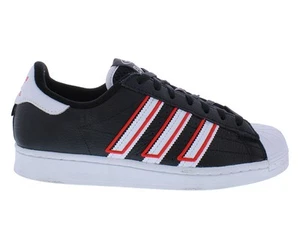 Adidas Superstar Mens Shoes Size 7, Color: Core Black/Cloud White/Vivid Red - Picture 1 of 4