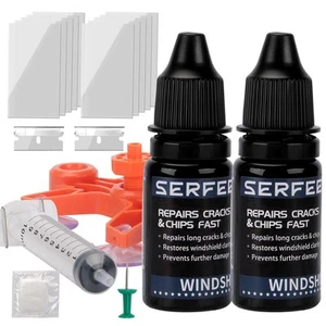 2 PCS Windshield Repair Kit - Quick & Easy DIY Glass Repair for Cracks & Chip... - Picture 1 of 7