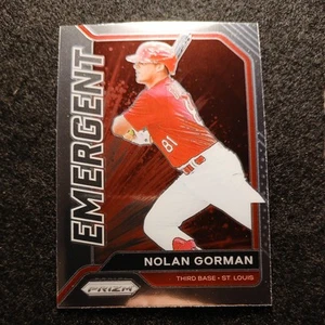 2021 Panini Prizm Baseball NOLAN GORMAN RC #EM11 St Louis Cardinals EMERGENT - Picture 1 of 2