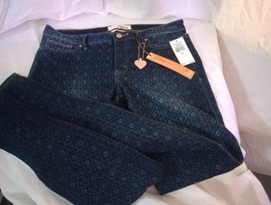 Dittos Jessica Low Rise Jeggings Sz 29 Diamond pattern Denim MSRP $99 *New Wt* - Picture 1 of 8