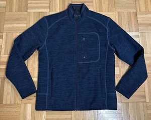 Johnnie-O Costal Fleece Jacket Mens Small Lined Blue Full Zip Golf Casual - Picture 1 of 9