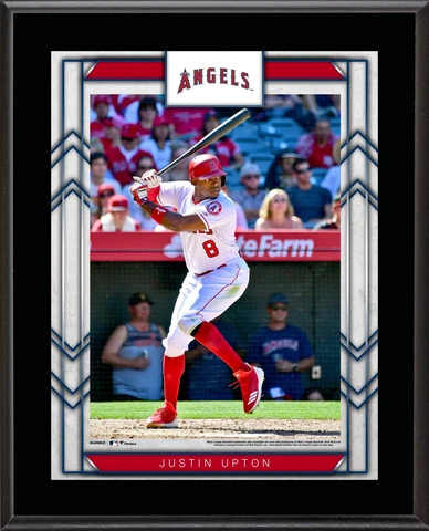 Justin Upton Los Angeles Angels 10.5" x 13" Player Plaque Cover
