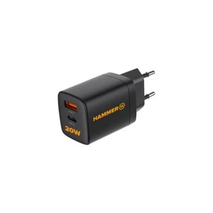 Hammer ładowarka sieciowa RapidCharger Duo USB-A - USB-C PD 20W - Zdjęcie 1 z 6