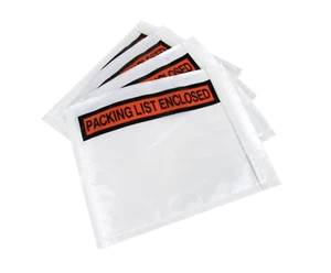 1000 sobres faciales de panel cerrado lista de embalaje 4,5x5,5 bolsa de envío - Imagen 1 de 1