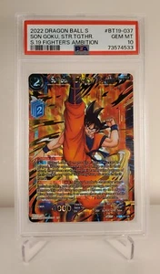 2022 Dragon Ball Super S19 FA BT19-037 Son Goku, Stronger Together PSA 10 - Picture 1 of 2