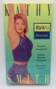 KATHY SMITH - WALKFIT SECRETS WORKOUT VHS VIDEO, DIET PLAN, OUTDOOR WALK TIPS + - Picture 1 of 2