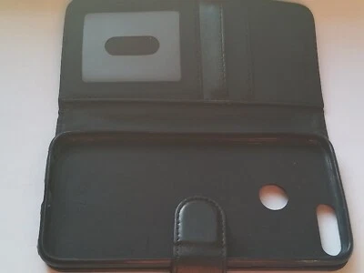 Vintage Old Retro mobile Phone Case Black Leather Look Wallet Storage Safely  - Image 1 of 4