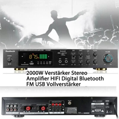 5 Kanal Bluetooth FM/AM Radio Verstärker Stereo Digital HiFi Stereo Amplifier - Bild 1 von 4