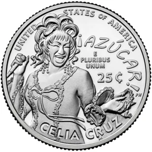 USA - 2024P - Washington ¼ $ - Celia Cruz, Queen of Salsa - Direct from US Mint - Picture 1 of 2