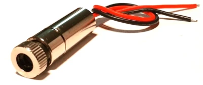 BRAND NEW 7W NUBM44 450nm LASER DIODE in Module w/ 3 Element Lens & Leads - Image 1 of 4