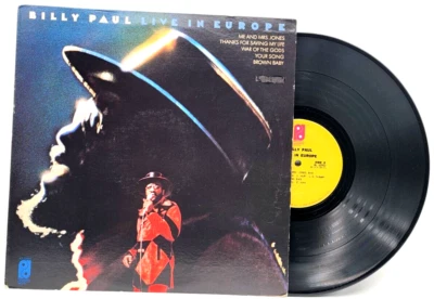 BILLY PAUL - LIVE IN EUROPE - SOUL FUNK LP PIR RECORDS Foto 1 de 2
