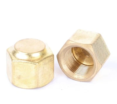 Brass Fairview 3/4" NPT Female Pipe Cap - Image 1 of 3