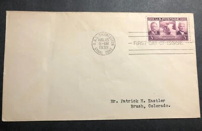856 CANAL ZONE FDC USS CHARLESTON, Canal Zone Cancel  8/15/39. Ship to Shore-CO - Image 1 of 4
