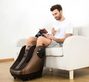 Electric Calf and Foot Massager Air Compression Shiatsu Kneading Rolling Massage