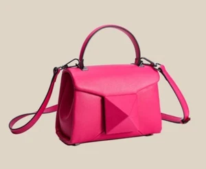Women Fashion Genuine Real Leather Stud Shoulder Bag Purse Handbag Gift - Picture 1 of 12