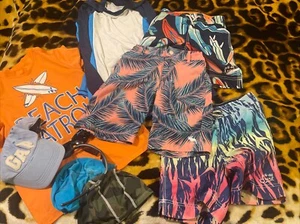 Lot of 10 Gap, Abercombie Swim Trunks, Swim Tee Sunglasses sz 5-10 Y/O Boys - Picture 1 of 20