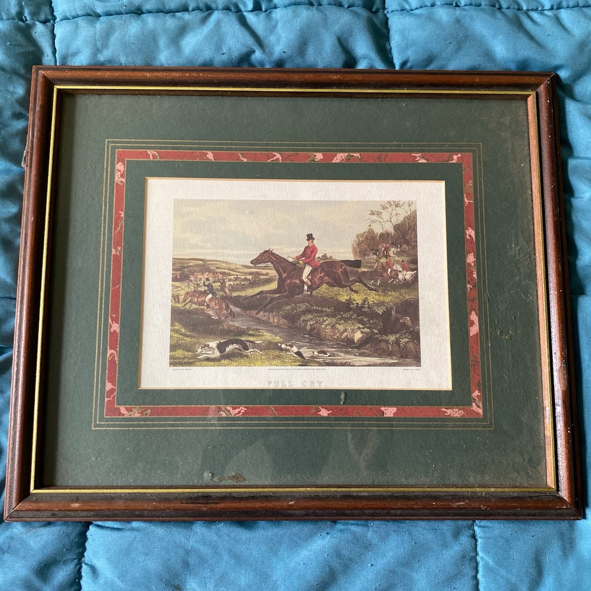 英国 銅版画 ヴィンテージ ハンティングシーン(3) 銅版画 セール 英国