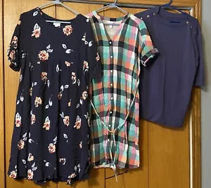 Ingrid & Isabel Maternity Sweater Small Meduim Seersucker Dresses Easter Plaid - Picture 1 of 7