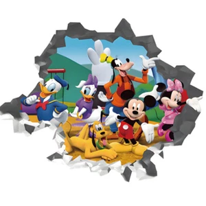 Mickey Minnie Mouse kids room decor Disney Wall sticker Cartoon wall decals - Picture 1 of 25