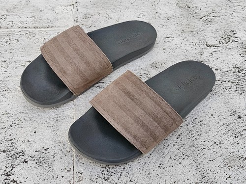 Adidas sandalo uomo slide grigio sportivo comodo slide taglia 8 US 42EU