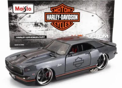 1:24 1968 Chevrolet Camaro Z/28 -- Harley-Davidson серый -- Maisto - Изображение 1 из 2