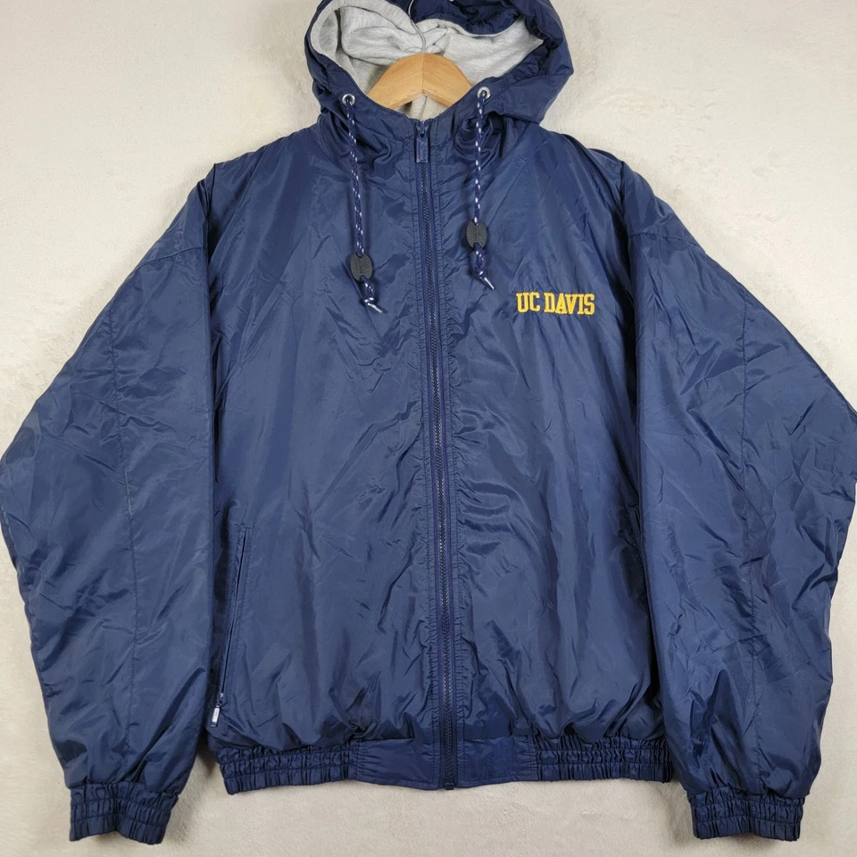 Vintage Gear For Sports Men's Jacket UC Davis Aggies Hood Size Medium  - Image 1 of 4