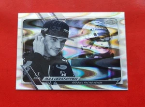 2021 Formula 1 Topps Chrome Max Verstappen Black & White RayWave Refractor F1 - Picture 1 of 2