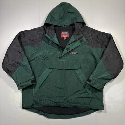 Vintage 90’s Old Navy Hooded Anorak Jacket Men's XL Fleece Lined Y2K Pull Over - Image 1 of 4
