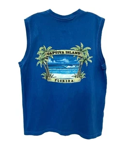 MS402 Muscle Shirt (Captiva Island) Blue (M) - Picture 1 of 4