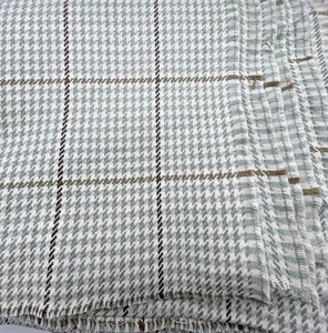 ROTH & TOMPKINS Pembrook algodón vidrio de mar pata de gallo (?)Tela 6,5 yardas 54" de ancho - Imagen 1 de 4