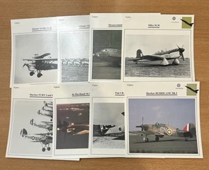 collection of 8 warplane cards. excellent mint condition. #Z702 - Bild 1 von 5