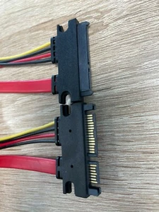 SATA Strom + Daten Verlängerungskabel 50cm SATA 22 Pin Stecker - Chia Mining - Bild 1 von 2
