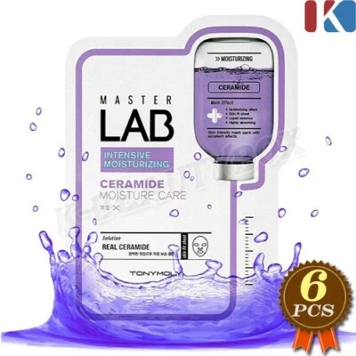 TONYMOLY Master Lab Mask Sheet 19g x 6pcs Ceramide Moisture Mask Sheets New - Image 1 of 4