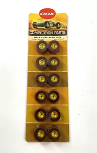COX Super Slicks Heavy Duty Soft Large Slot Car Wheels #3271 NOS - 2 Pack - Foto 1 di 3