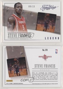 2013-14 Panini Signatures Film Blue /15 Steve Francis #174